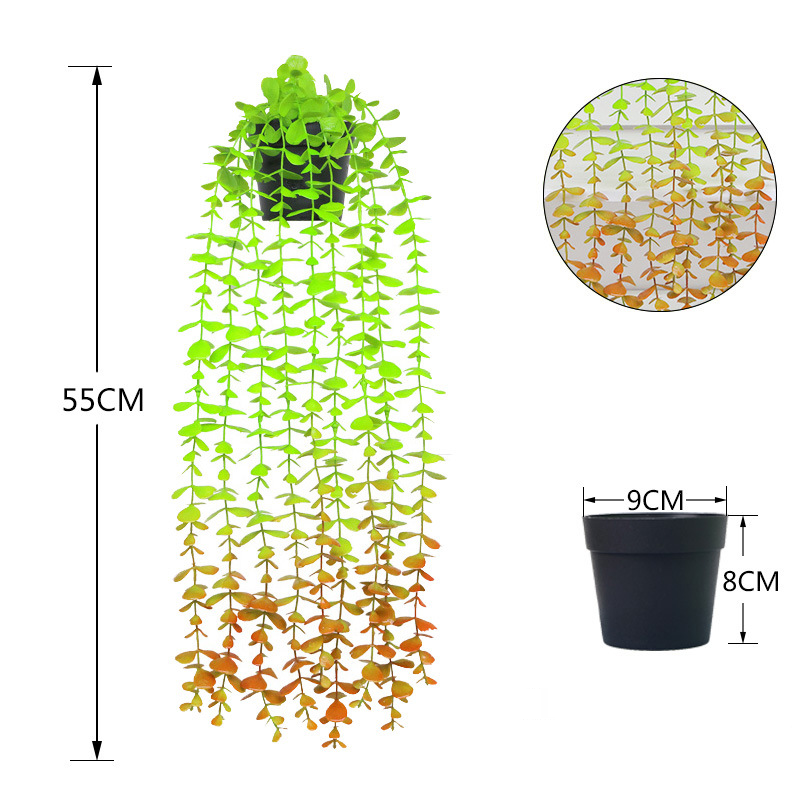 Home Mobili rampicanti appesi piante verdi rampicanti appesi piante in vaso Home decorazione balcone piante di plastica_voghion.com
