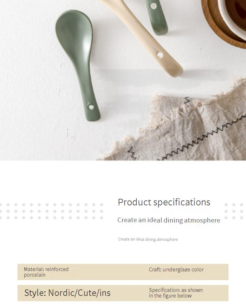 Große Suppenkelle aus Keramik, Servierlöffel mit extra langem Griff, 30,5 cm, hitzebeständig, für Suppe, Eintopf, Brei, Reis, spülmaschinenfest_voghion.com