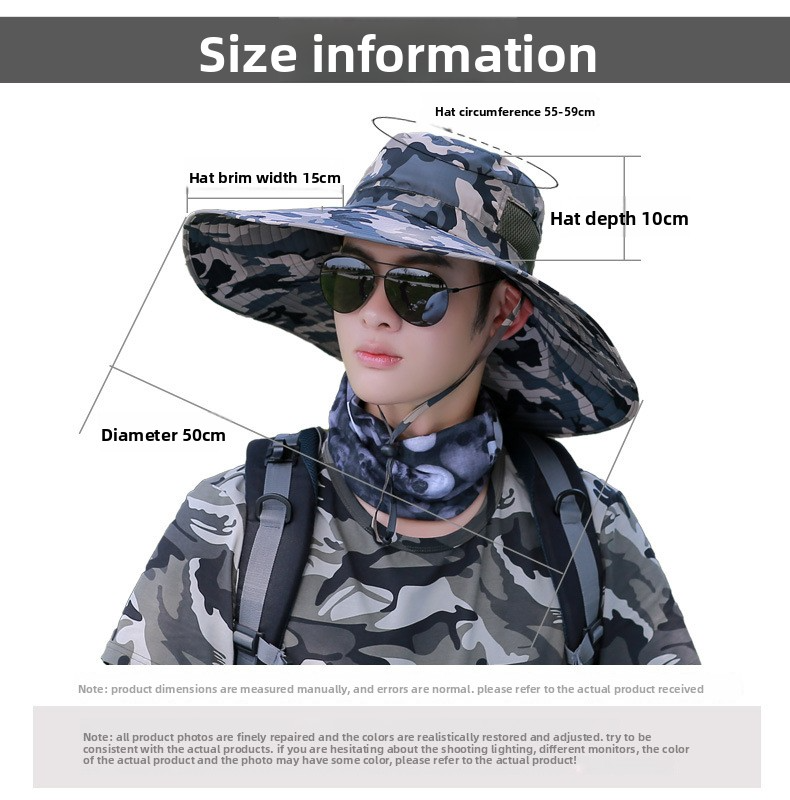Military Camo Bucket Hat - Wide Brim Sun Protection For Men & Women UPF 50+ UV Defense_voghion.com