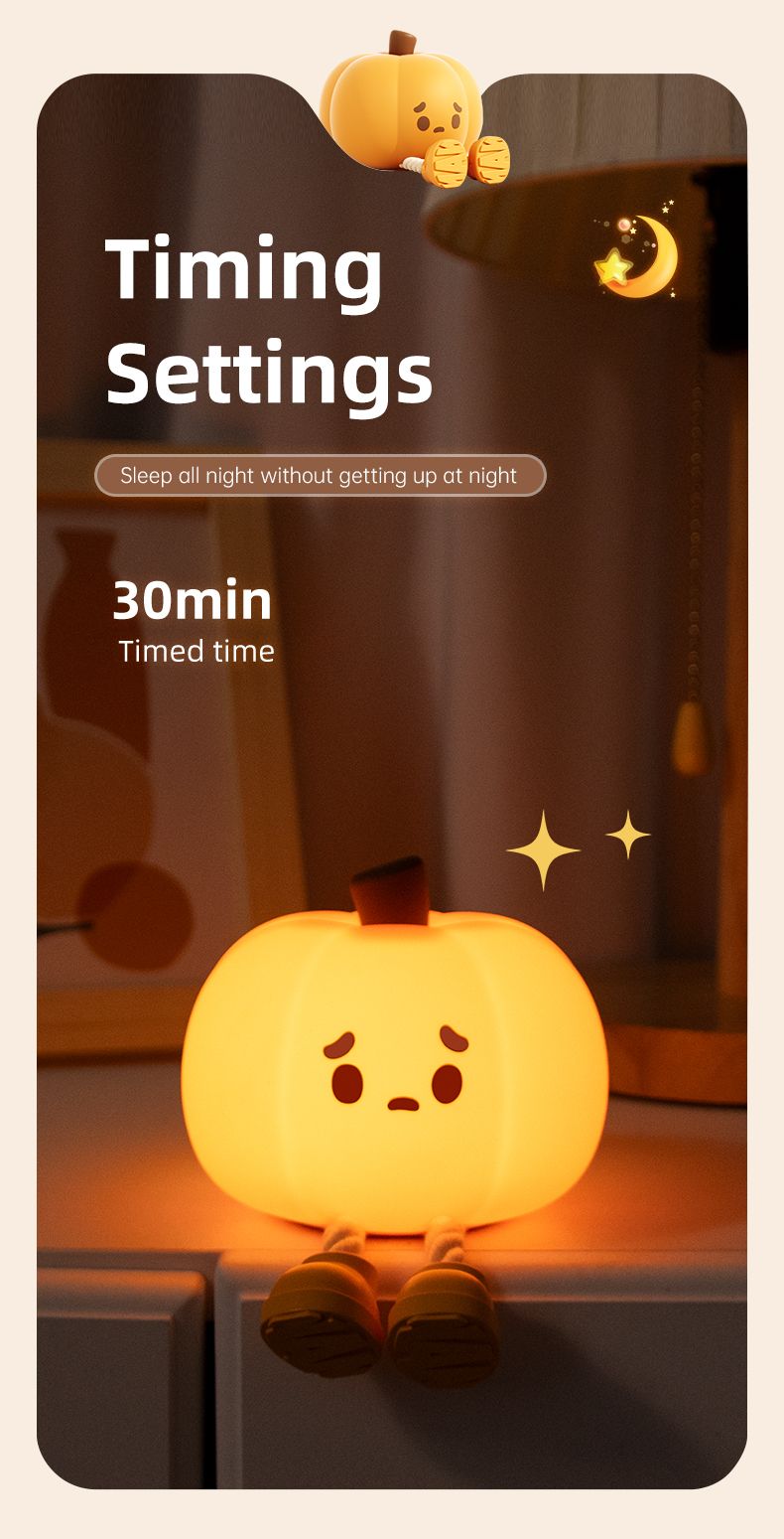 Halloween Decoration LED Rechargeable Pumpkin Lantern With Three-speed Adjustable Hanging Foot Doll Pumpkin_voghion.com