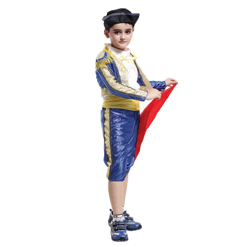 Ropa para niños Disfraces de Halloween para niños Disfraces de torero español para niños Torero pequeño B 0053_voghion.com