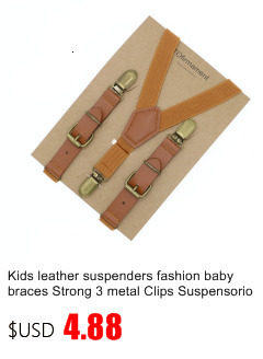 New Man's Suspenders Real Leather 6 Button Brace Strap Fashion suspensorio Adjustable Ligas Tirantes 3.5*120cm without box_voghion.com