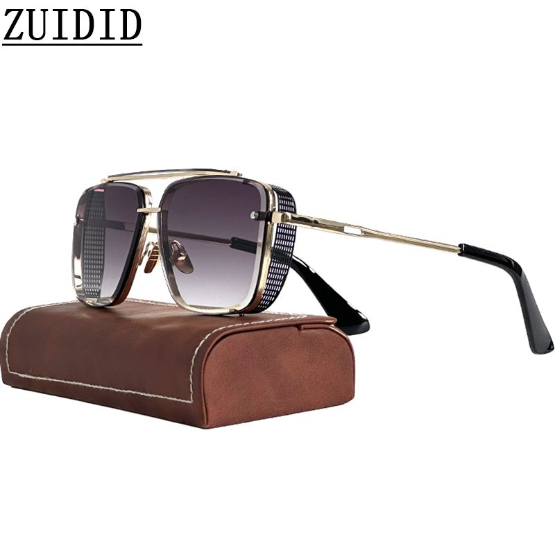 2023 Steampunk Per Gli Uomini Vintage Punk Occhiali Da Sole Donne Alla Moda Piazza Occhiali di Moda Luxe Gafas De Sol Hombre Zonnebril_voghion.com