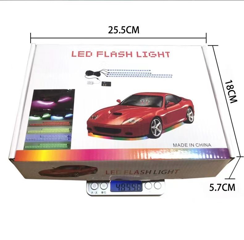 Car Decoration Colorful Sound-Controlled Atmosphere High Brness Modified Underbody Waterproof Flashing LED Flowing_voghion.com