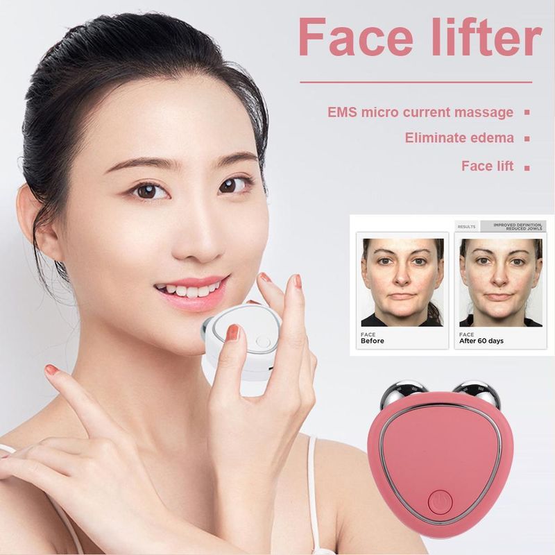 Elektryczny mikroprądowy masażer do twarzy Lifter Face Massager Lifting i ujędrnianie Beauty Instrument Spalanie tłuszczu Urządzenie odchudzające_voghion.com