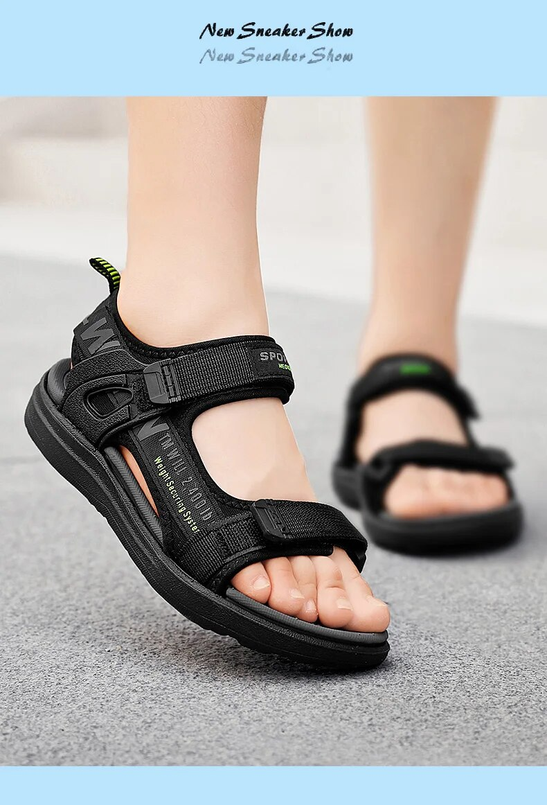 Mädchen Kinder Strand Sandalen Neue rutschfeste Weiche Unterseite Atmungsaktive Jungen Leichte Kinderschuhe_voghion.com
