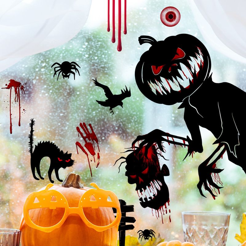 Aufkleber Halloween Blut Handabdruck Fußabdrücke Dekorative Wandaufkleber Fensteraufkleber Wohnzimmer Schlafzimmer Hintergrund Home Dekoration Aufkleber_voghion.com