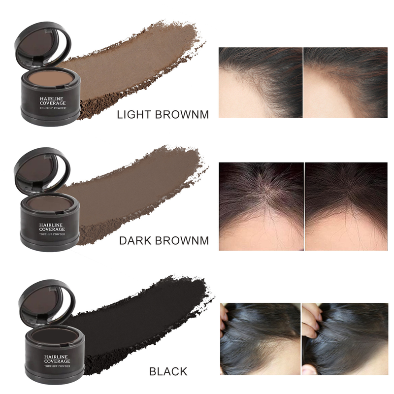 EELHOE abdeckender Toner, dick, tragbar, einfach aufzutragendes Haaransatz-Concealer-Kosmetikpulver_voghion.com