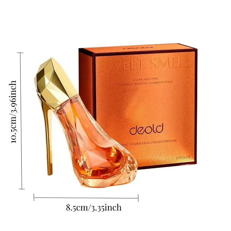 Coffret cadeau d'eau de toilette en vaporisateur High Heel pour femme, parfum rafraîchissant et durable aux senteurs florales et fruitées, parfum élégant pour les rendez-vous_voghion.com
