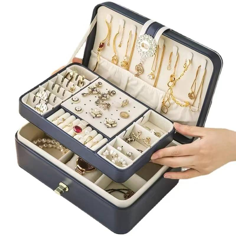 Double-layer large capacity multi-layer jewelry box_voghion.com
