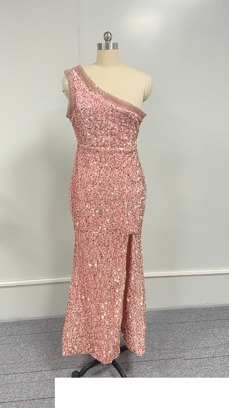 Frauen temperament temperament host schräge schulter kleine abendkleid_voghion.com