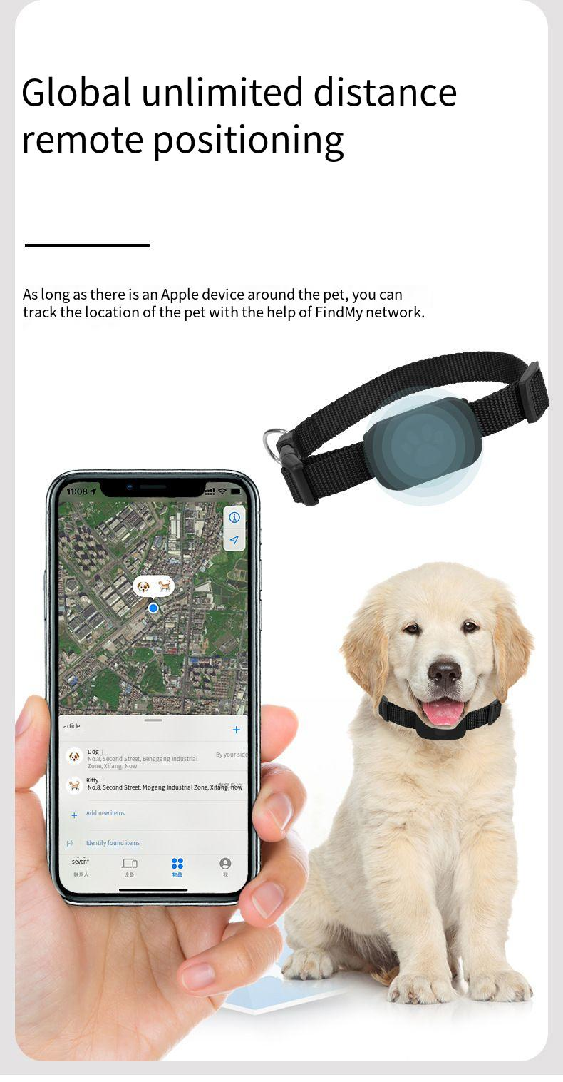 Find My Pet Locator collar Cat and dog anti-loss tracker Remote GPS for iOS_voghion.com