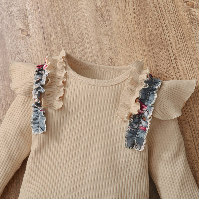 Plataforma de ropa para niños especializada en conjuntos de dos piezas de mameluco ajustado de manga larga y pantalones estampados._voghion.com