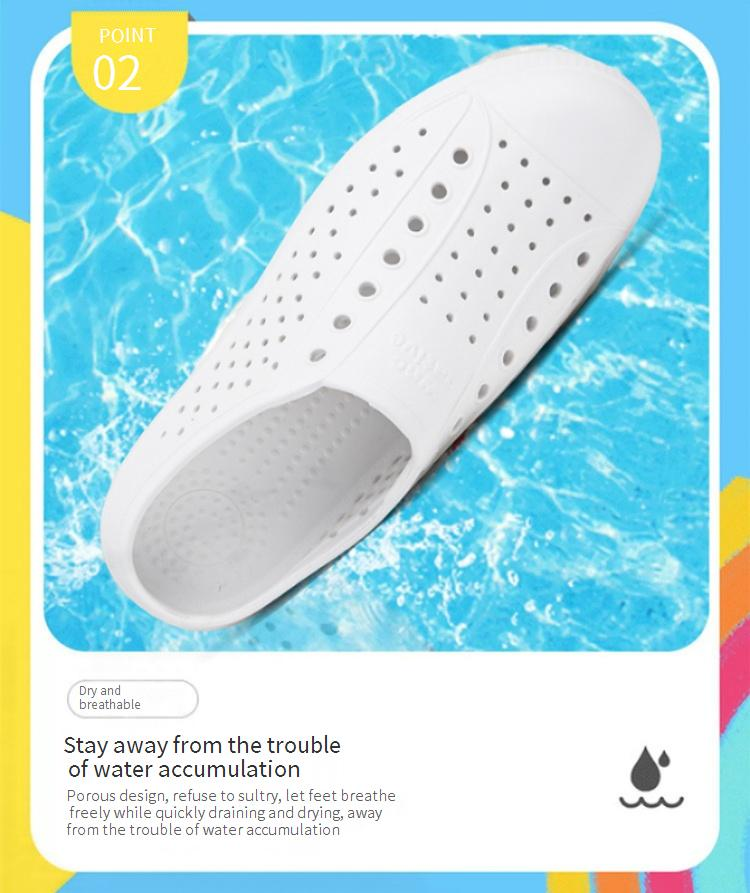 Sandalias transpirables unisex estilo Crocs: calzado acuático con amortiguación suave y suela antideslizante para playa y exteriores en verano._voghion.com
