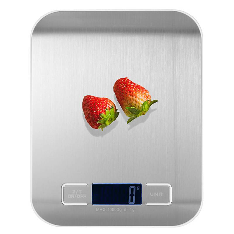 Mini-Küchenwaage, LCD-Display, Edelstahl, elektronische Lebensmittelwaage zum Backen und Kochen, batteriebetrieben (Batterien nicht im Lieferumfang enthalten)_voghion.com