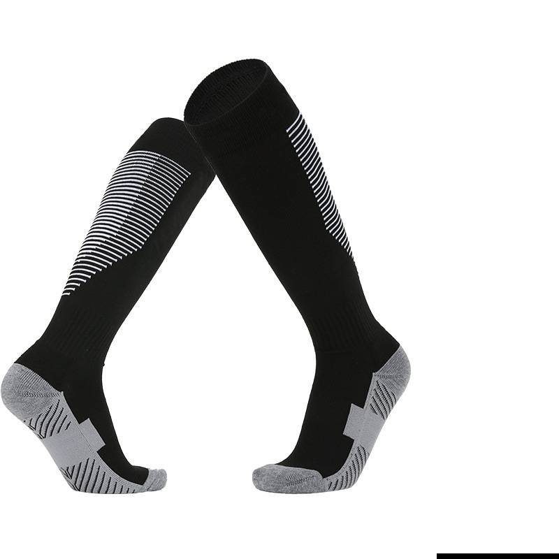 Football Socks Colored Terry Cloth Bottom Children's Soccer Socks, Adult Over The Knee Non Slip Socks, Long Striped Soccer Sports Socks_voghion.com