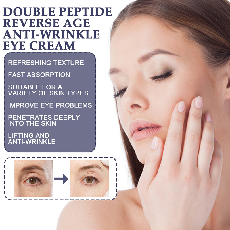 Wrinkle Jaysuing Anti Eye Cream för att ljusa upp fina linjer i ögonvrån och motverka svarta ringar under ögonen och stärka påsarna under ögonen._voghion.com