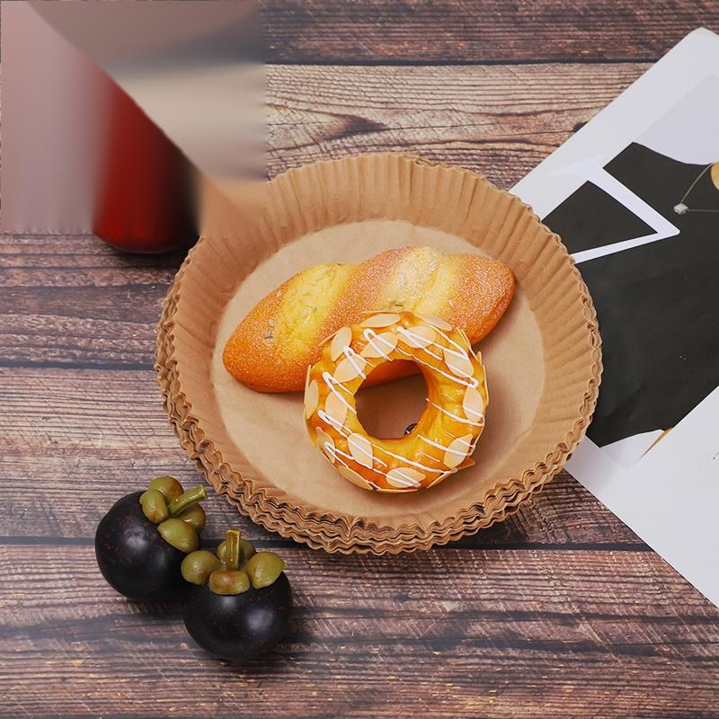 Specjalny olej silikonowy do frytkownicy powietrznej Jednorazowa tacka kwadratowa okrągła papier do pieczenia Sklep_voghion.com
