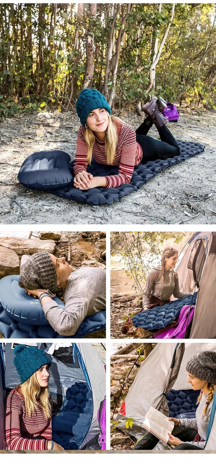 Equipment Scottu Ultra-Light Folding Inflatable Outdoor Tent Sleeping Single Person Camping Moisture-Proof Mat_voghion.com