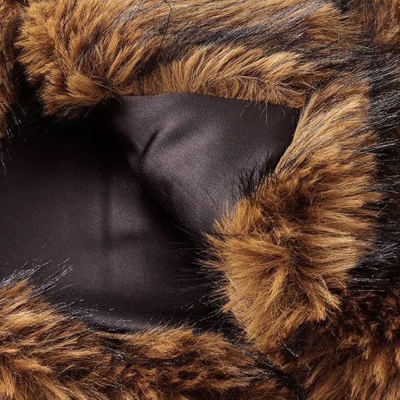 Women's Faux Fur Coat Winter Short Jacket With Pockets Front Open Long Sleeve Fashion Outerwear In Wine, Coffee, Khaki, Black & White_voghion.com