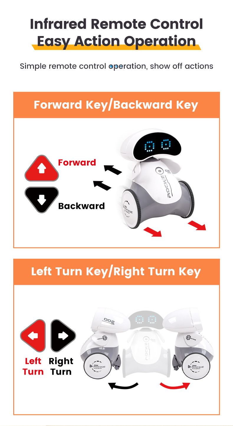 Intelligente ouder-kind interactieve inductieprogrammering elektrisch speelgoed licht muziek dansende robot_voghion.com