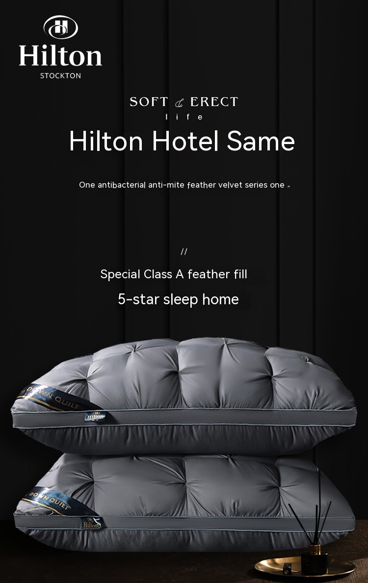 Five-star hotel dedicated pillow core for adult single person cervical protection and sleep aid, non collapsing and non_voghion.com