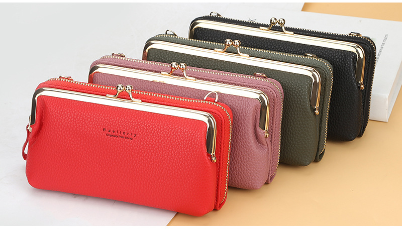 Baellerry Messenger Bag New Arrival Lychee Pattern Fashion Horizontal Zipper Mobile Phone Bag High Quality Ladies Bag_voghion.com