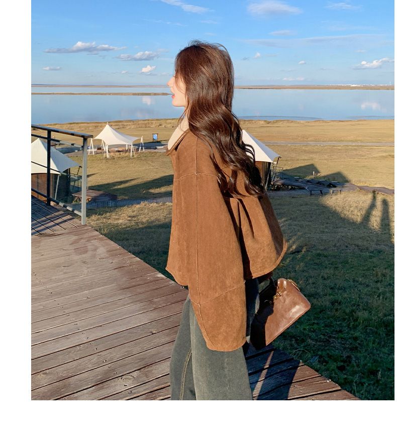 Reversible Sheepskin Coat Women, Spring And Autumn 2025 New Thickened Short Suede Jacket For Early Winter_voghion.com