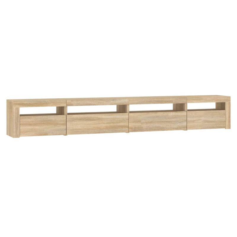 TV-Schrank mit LED-Leuchten Sonoma-Eiche 270x35x40 cm_voghion.com