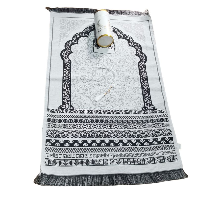 Home Textile New White Square Woven Blanket Rosary Exquisite Souvenir Prayer Mat Portable Foldable Blanket_voghion.com