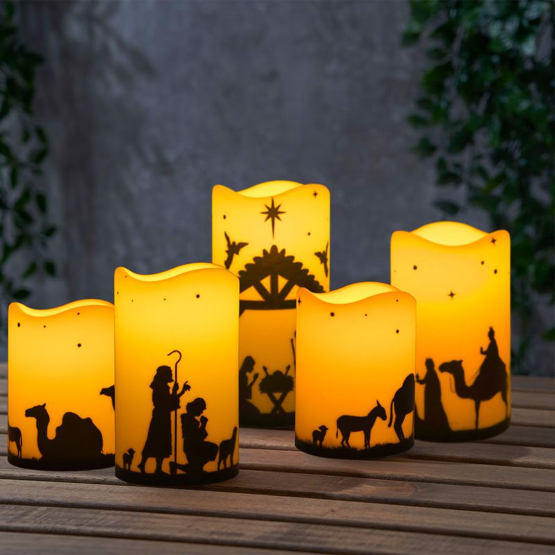 Halloween-Vogelscheuchenhand mit LED-Kerzen – bewegungsaktivierte animierte Requisite für Veranda und Garten (PP-Material, flackernde Flamme)_voghion.com