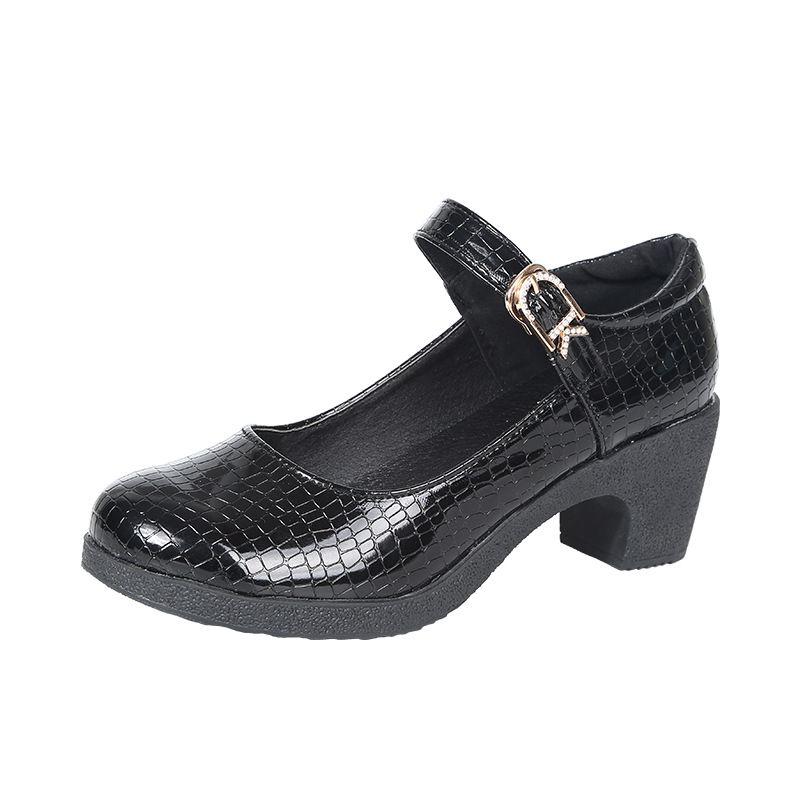 Regal Schuhe 2025 Sommer Neue Patent Leder Platz Für Erwachsene Weiche Sohle Tanzen Sailor Dance frauen Schuhe Mit Dicken Absätzen_voghion.com