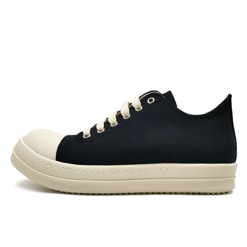 2024 New Low Top Men's Canvas Breathable Casual Sports Thick Sole Student Versatile Couple Lace Up Board Shoes_voghion.com