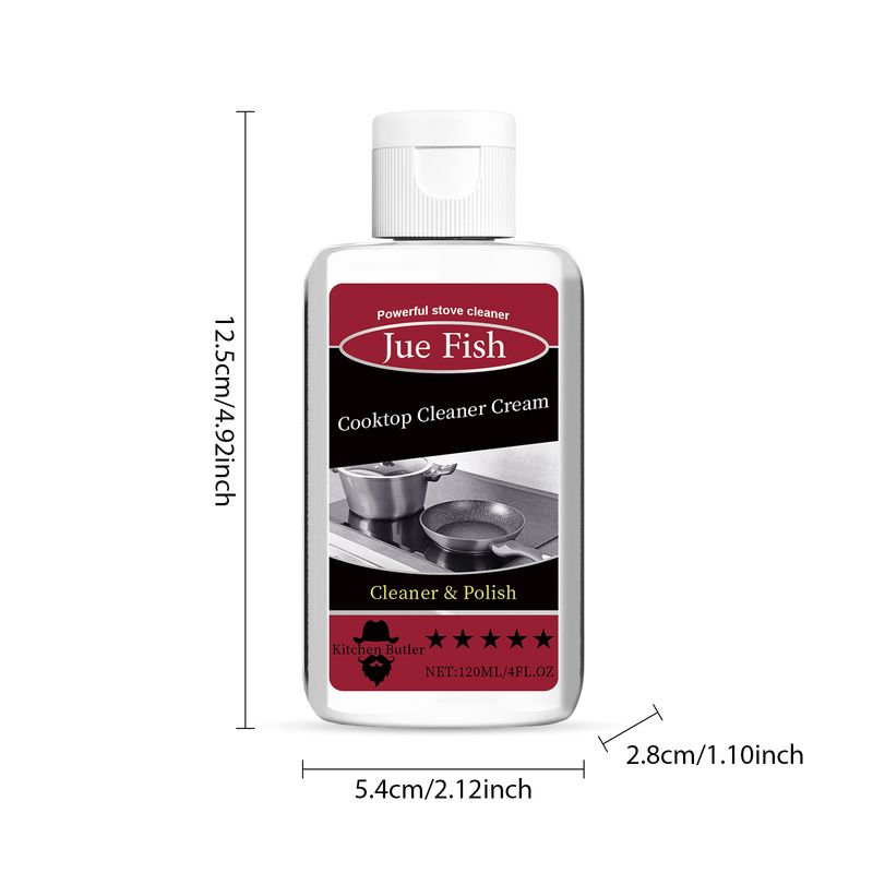 Jue-Fish Cooktop Cleaner Cream, Wash The Kitchen Stove Basin To Remove Oil Stains And Dirt To Remove Black Dirt At The Bottom Of The Pot_voghion.com