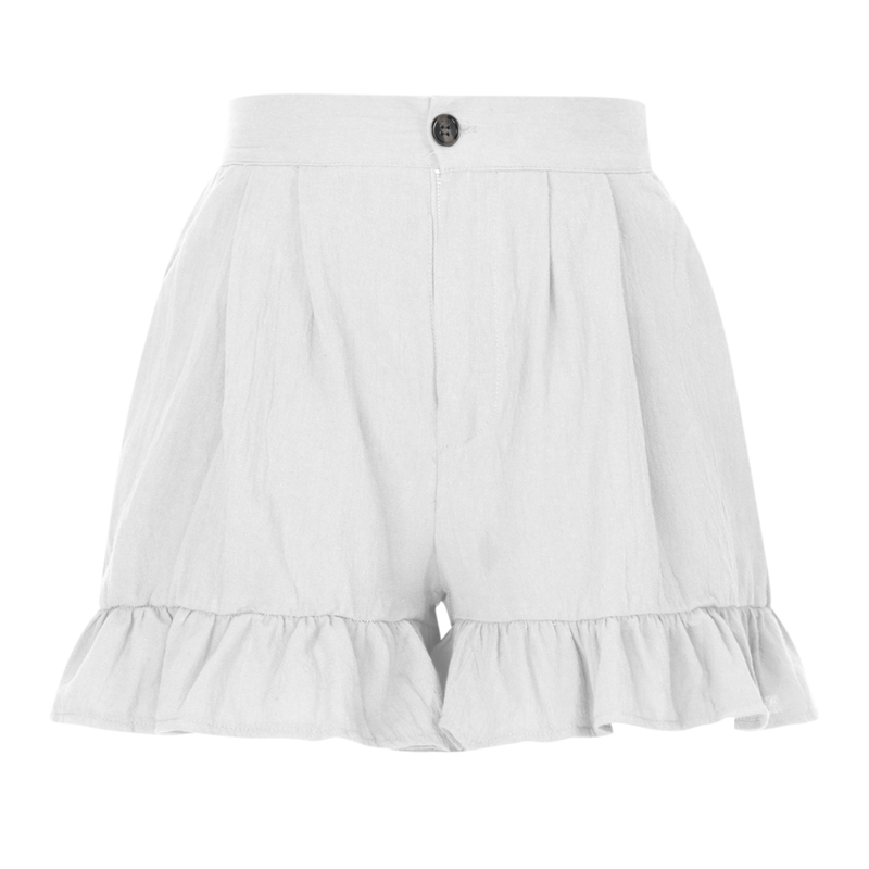 Kurze, lässige, locker sitzende Shorts mit weitem Bein, 2023 Sommer, neue Damen-Shorts mit hoher Taille für Damen_voghion.com