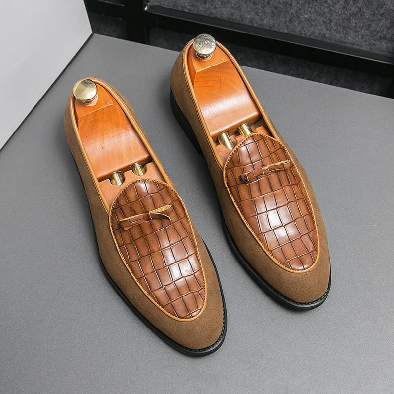 Herrenschuhe Casual Herren Loafer Atmungsaktive Büro Formelle Schuhe Herren Designer Slip On Driving Schuhe Plus Größe 38-46_voghion.com