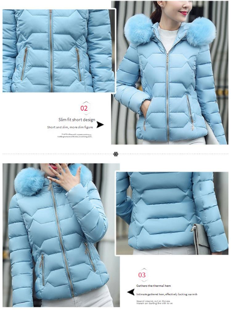 Damenbekleidung, stilvolle, kurze Pufferjacke mit Kapuze für den Winter für Damen – kuscheliger Kunstpelzbesatz, schmale Passform, Reißverschluss, mehrere Taschen, lässig und elegant_voghion.com
