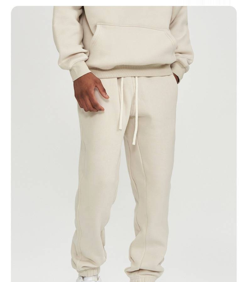 Conjunto de chándal de polar autocalentable – Estilo retro urbano (tallas S-XXL, mezcla de algodón de 350 g/m²)_voghion.com