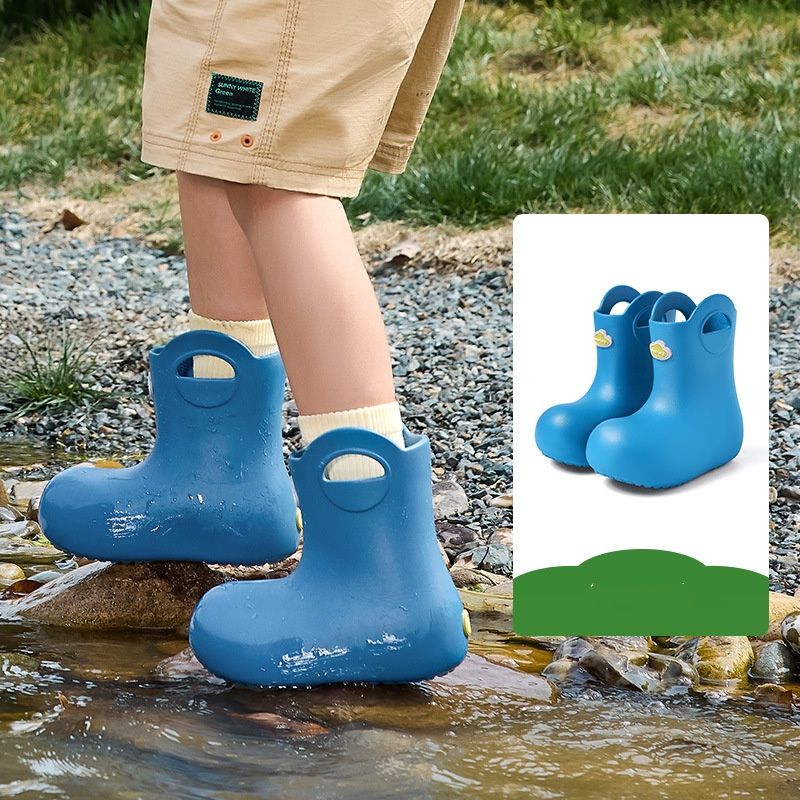 Kids' Lightweight Rain Boots – Non-Slip EVA Water Shoes For Boys & Girls_voghion.com