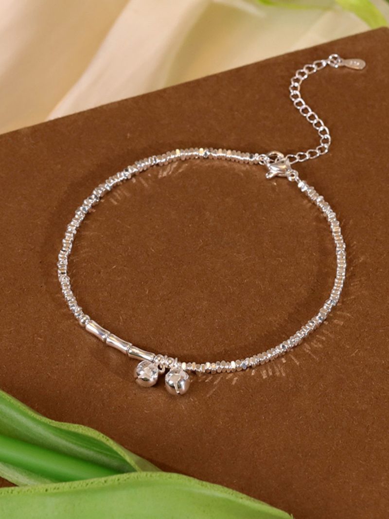 S Pure Silver Bell 2024 Nova Luz Luxo Nicho High-end Fragmento Sentido Paz Tornozeleira_voghion.com