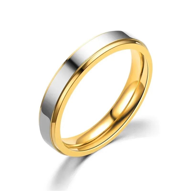 Moda Design semplice Titanio Acciaio Coppia Per Uomo Donna Alta qualità Acciaio inossidabile Anelli di nozze Anniversario Gioielli_voghion.com