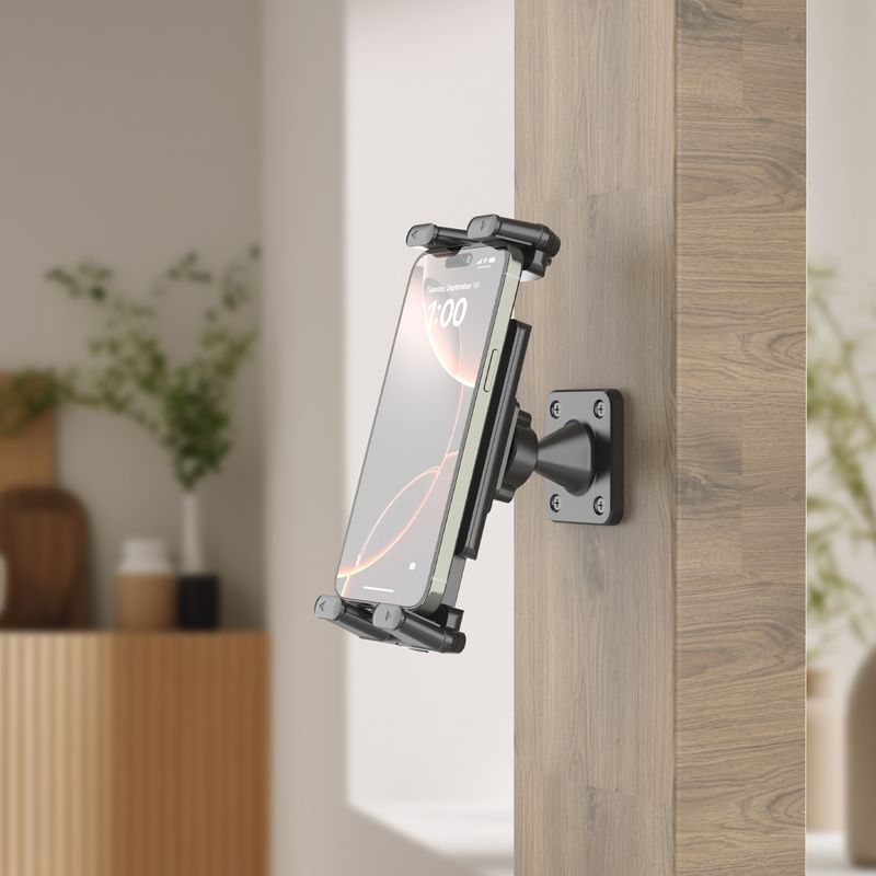 Mount, 360° Rotation Tablet Holder Stand, Sturdy Base, Kitchen Wall Mount Compatible With IPad/iPhone/All 4.7-15 Inch_voghion.com