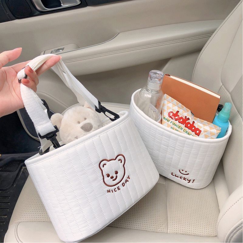 Tasche ins Cartoon multifunktionale Aufbewahrung Auto Tissue Box Wasserbecherhalter Sitz Hängetasche Zubehör_voghion.com