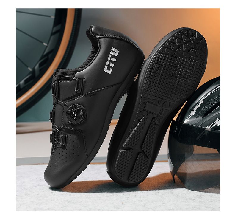 New Road Bike Cycling Shoes Men's Mountain Bike Bicycle Shoe Lock Competition Road Bike Lock Shoe Set Women's Cycling Shoes_voghion.com