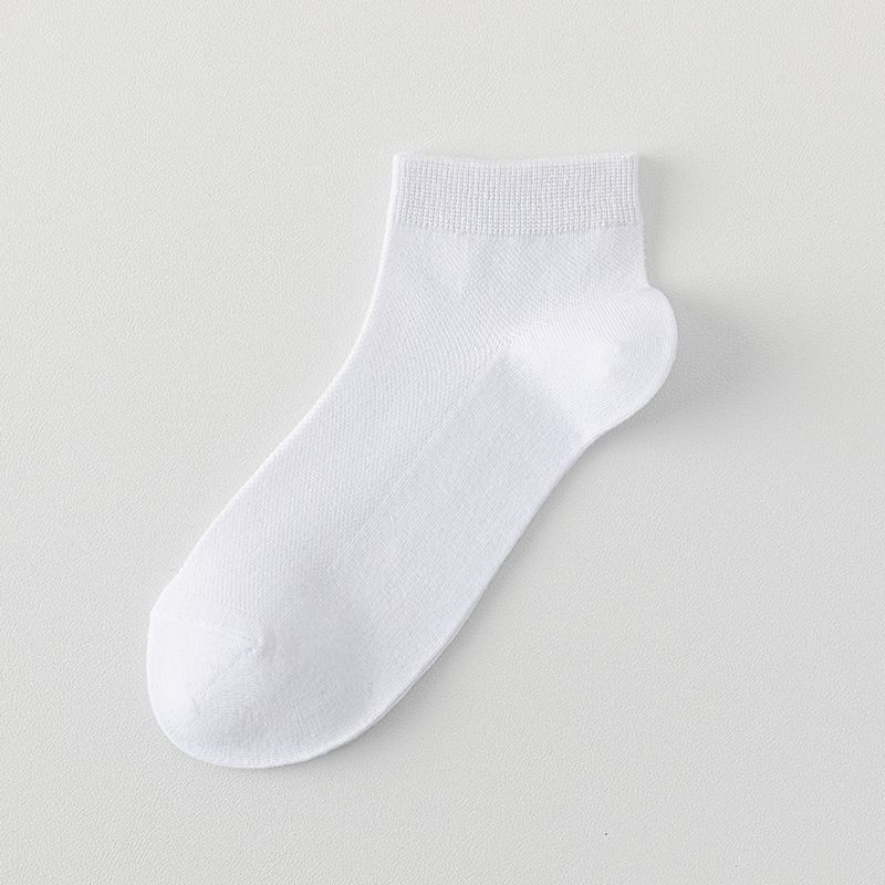 2025e New Men's Summer Mesh Breathable Cotton Casual Short Tube Invisible Non-slip Zhuji Boat Socks Wholesale_voghion.com