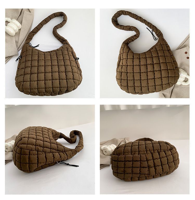 Cloud Bag Wrinkle Bag per le donne 2024 Nuove borse alla moda Hobos di grande capacità in nylon casuall borse a tracolla Bubble Crossbody Pack_voghion.com