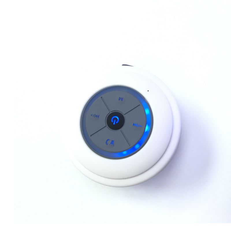 Q9 Su Geçirmez Bluetooth Hoparlör - Vantuzlu - 7 Renkli LED Işıklı Kablosuz Araba ve Banyo Hoparlörü_voghion.com