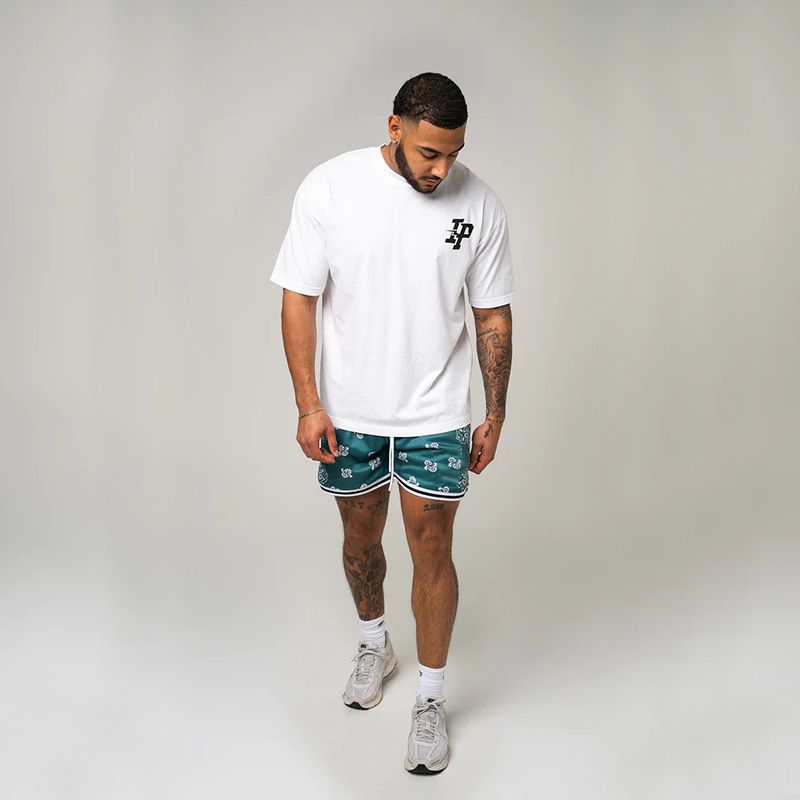 American Style Summer Digital Print Paisley Basketball Sports Men's Running Training Beach Shorts_voghion.com