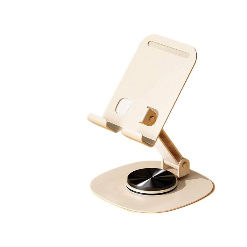 Desktop Portable Lazy Live Streaming Aluminum Alloy Phone Holder Foldable 360 Rotating Metal Tablet Stand_voghion.com