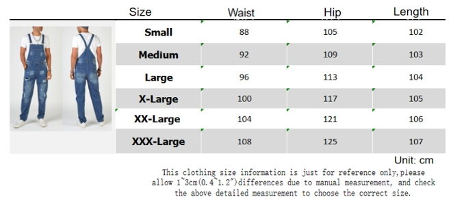 Manskläder Sommar street hipster slitna hängslen högmidjade jeans för män_voghion.com